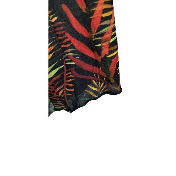 3937) Snoskins Multi Fall Color Cowl Long Sleeve Blouse Large - Picture 3 of 8